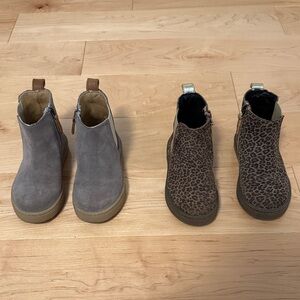 Freshly Picked Gray and Leopard Kids Boots